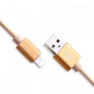 2m High quality nylon usb cable with lightning connector data cable